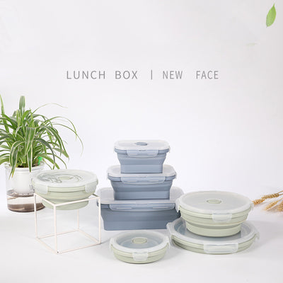 Silicone lunch box set