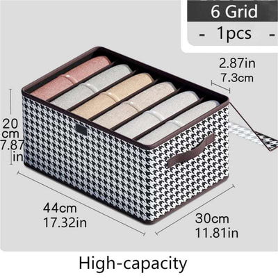 1Pc 679 Grids Clothes Shirt Compartment Storage Box Closet Organizer