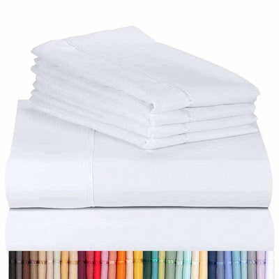 Deep Pockets 18" Eco Friendly Wrinkle Free Sheets Machine Washable Silky Soft